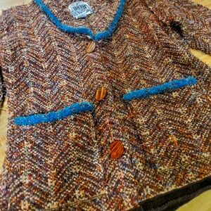 Vintage 90s Anthropologie Knit Cardigan | Cottagecore Button-Up Sweater S